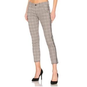 Revolve NSF Tashi Cernary Plaid Side Stripe Pants